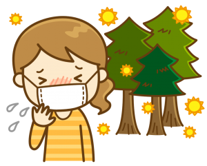 メガネで花粉症対策